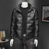 Men's Stylish Stand Collar Shiny Down Cotton Winter Jacket - Warm, Thick & Handsome