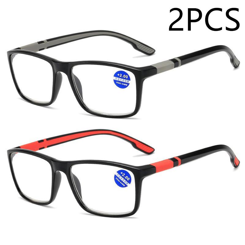 2/3 STÜCKE Neue hochauflösende Blaulichtfilter-Herren- und Damen-Mode-Sport-Ultraleichte Lesebrille 263