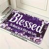 1pc Blessing Full of Love Home Wreath Living Room Carpet Bedroom Carpet Indoor Door Mat Machine Washable Entrance Door Mat Decorative Carpet
