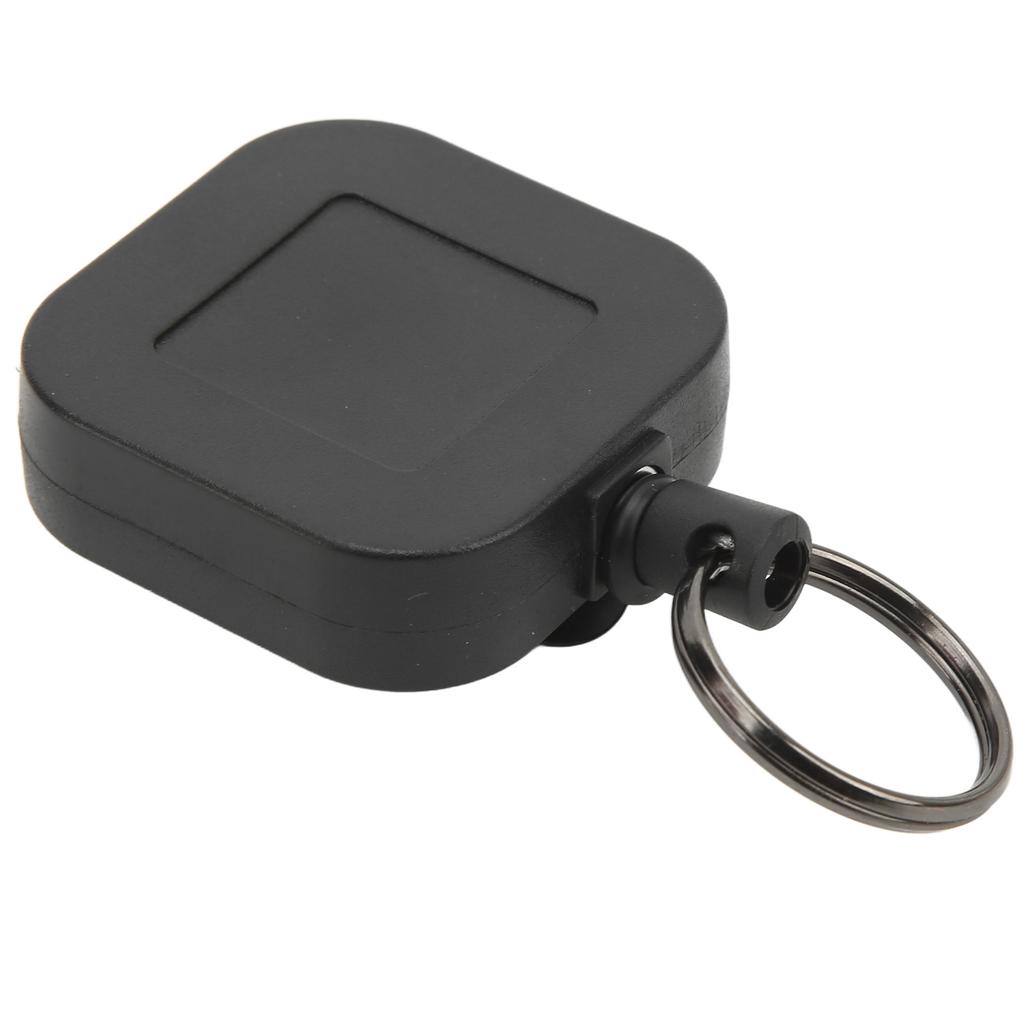 2Pcs Retractable Keychain Dirt Resistant Portable Stainless Steel Wire Anti Theft Key Chain