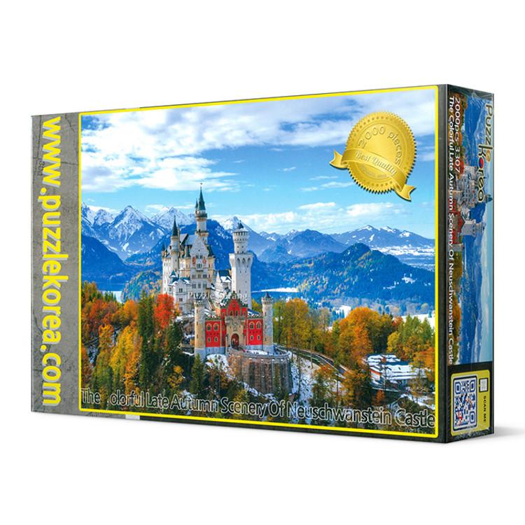 2000-piece Jigsaw Puzzle - Gorgeous Late Autumn At Neuschwanstein Castle, Popular Korean Puzzle