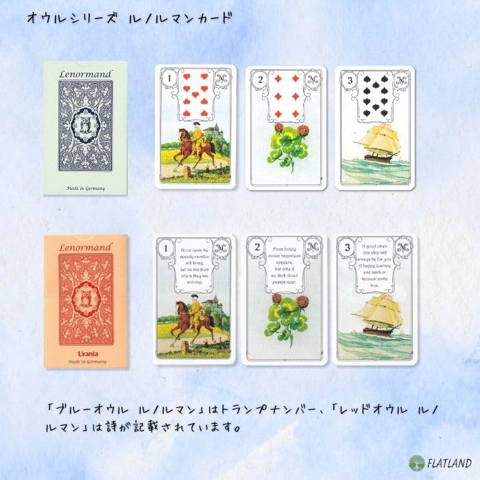 Blue Owl Lenormand [Lenormand Cards Instruction Manual Included] [Authentic]