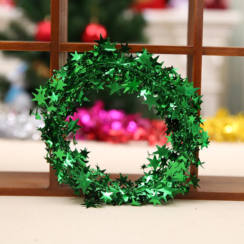 Tree Christmas Eyecatching Star Garland In Assorted Colors For Decorations Holiday