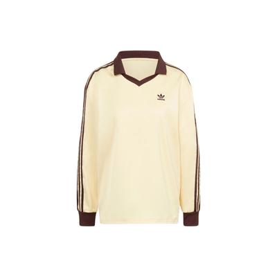 Originals 3-Stripes Satin Sleeve Tee Women Tops Yellow IT9835