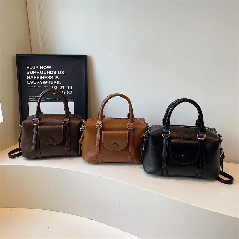 Simple Women's Shoulder Bag, Casual Crossbody Bag, Fashionable Shoulder Bag, Soft PU Leather Handbag Suitable for Daily Use and Shopping