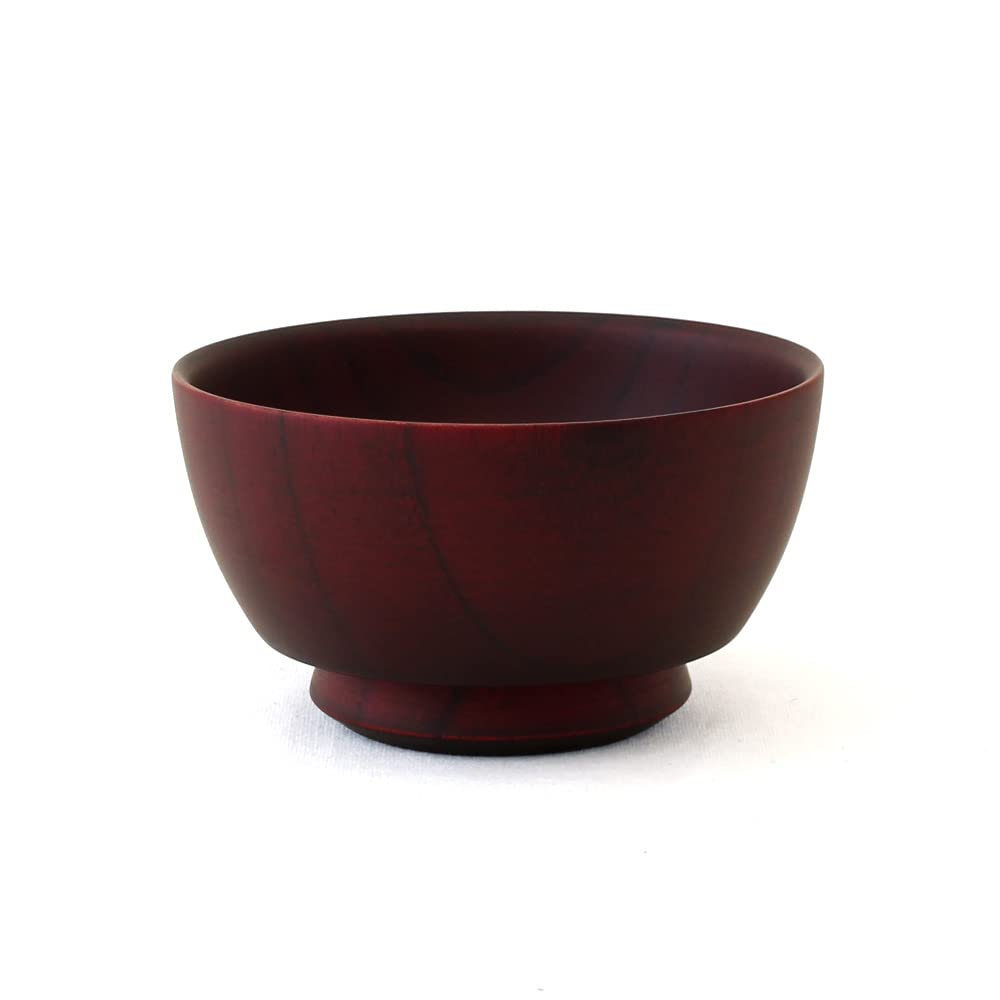 Kishu Lacquerware Tsunoda Seibei Shoten Soup Bowl Grip Ball S Kids Nano Coat Dishwasher Safe Brown WG-457510