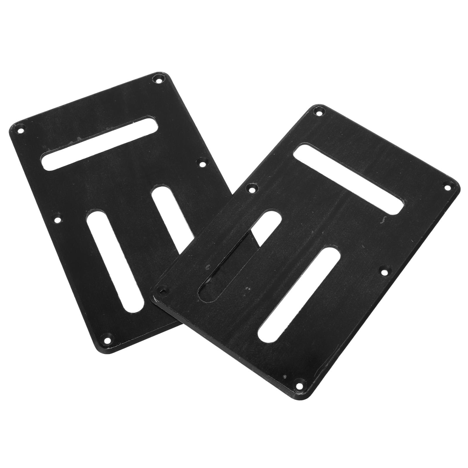 

2 шт. Крышка задняя для электрогитары 6 отверстий 3 слота Электрическая разводка Задняя крышка Отсек пружин тремоло