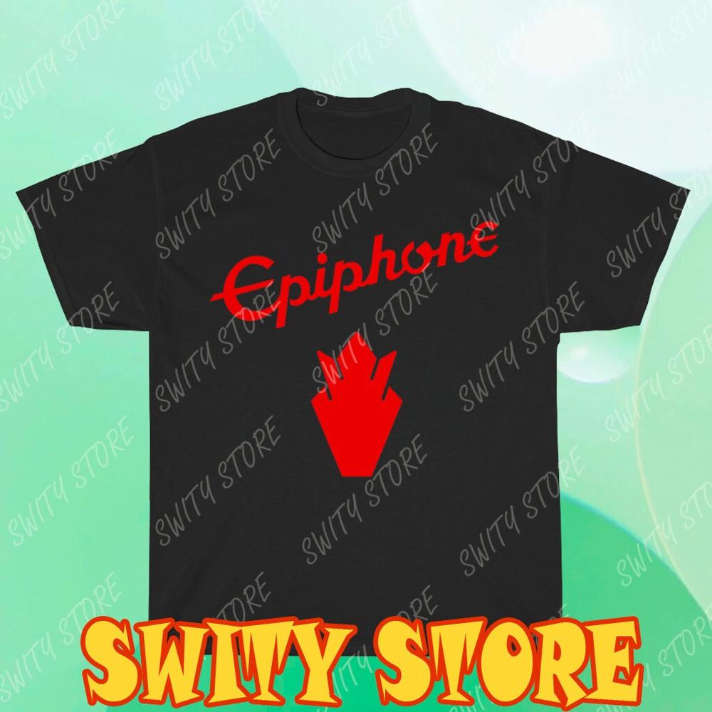 

New Tshirt Epiphone Guitar Logo Unisex Men s Logo T-Shirt Funny Size S to 5XL XL