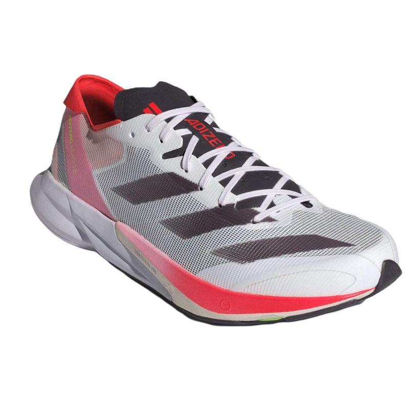 Adidas Adizero Adios 8 'White Aurora Solar Red' Sneakers ID3630
