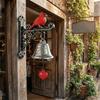 Metal Red Bird Doorbell Sturdy Retro Doorbell Rural Style Wall Mounted Doorbell  Entrance Door