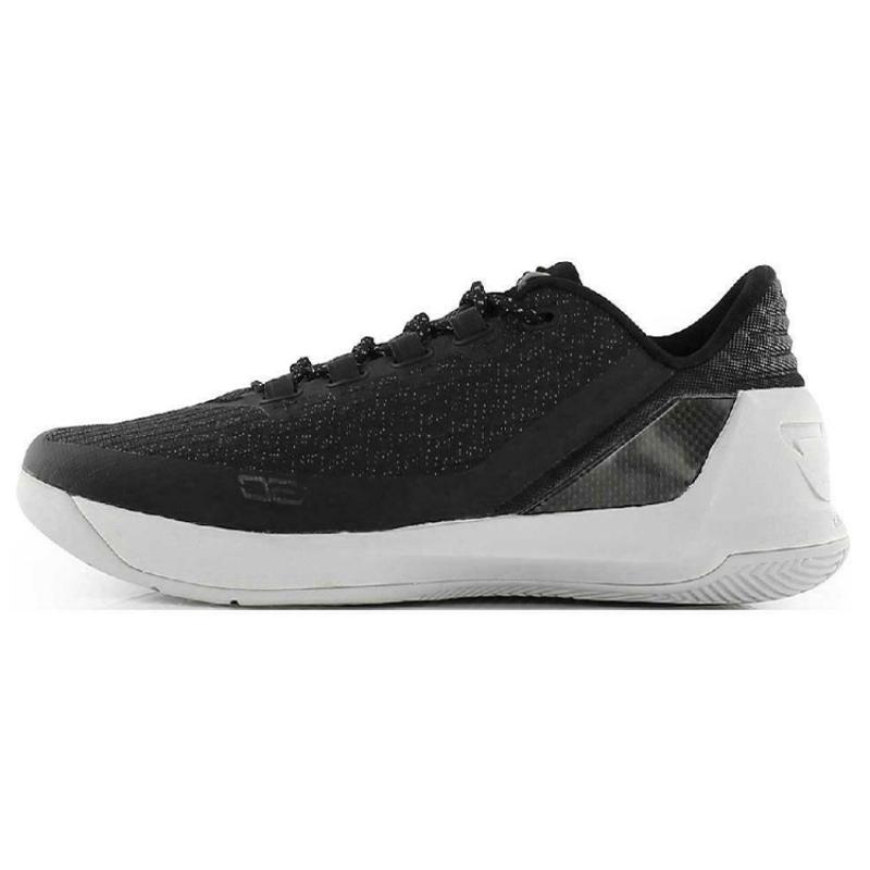Under Armour Curry 3 Low  Black White  Sneakers 1286376-001 40.5