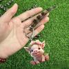 Whimsical Acrylic Pig Hanging Decoration For Playful Car Styling Interior