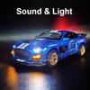 1:32 Mustang GT500 Charger 1970 Alloy Car Model Toy Sound and Light Feedback Ornaments Collection Models Children's Toys Gifts