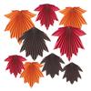 9 Pcs Fall Party Maple Leaves Paper Fans Rustic Hanging Paper Fan Decoration for Autumn Thanksgiving Birthday Baby Shower Wedding Decor
