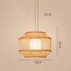 Bamboo Weaving LED Pendant Light, Hanging Chandelier Kitchen Ceiling Lamps Teahouse Hotel Decoration
