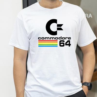 Summer Commodore 64 Print T Shirt C64 SID Amiga Retro Cool Design Street Short Sleeve Top Tee Cotton Clothing Loose Men Tshirts