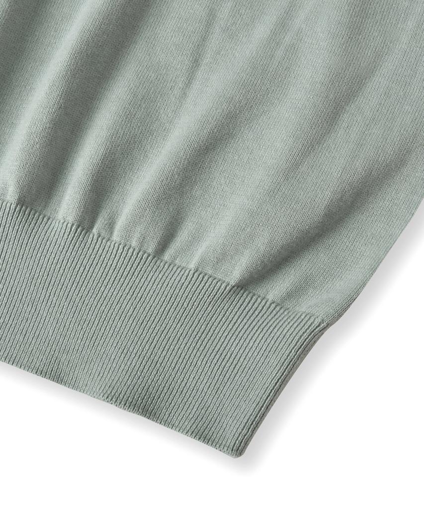 ASP Cotton Short Sleeve Collared Knit - Pale Mint