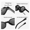 2026 Fashion Oval Sunglasses Outdoor Sports UV400 Sun Protection Glasses Men's Retro High-Quality Acrylic CP-Plugged Goggles