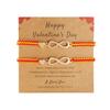Romantic Infinite Love 8 Infinity Charm Couple Bracelets for Women Men Lucky Red Rope Handmade Bracelets Friendship Jewelry Gift