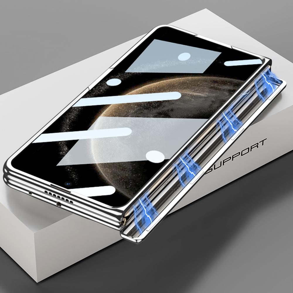 GKK For Huawei Mate X6 Case Magnetic Hinge PC+Tempered Glass Phone Cover with Kickstand