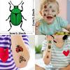 54pcs Temporary Tattoo Stickers Waterproof Long Lasting Body Stickers Cute Insect Body Art Arm Fake Tattoos for Women Men