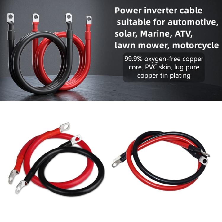 5AWG 16MM² Battery Connection Cable Copper Wire with Terminals for Inverter
