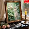 Frameless DIY Pearl Bead Painting Kit Elegant Fairy Pattern Creative Relaxing Craft Canvas Home Decor Adult Gift