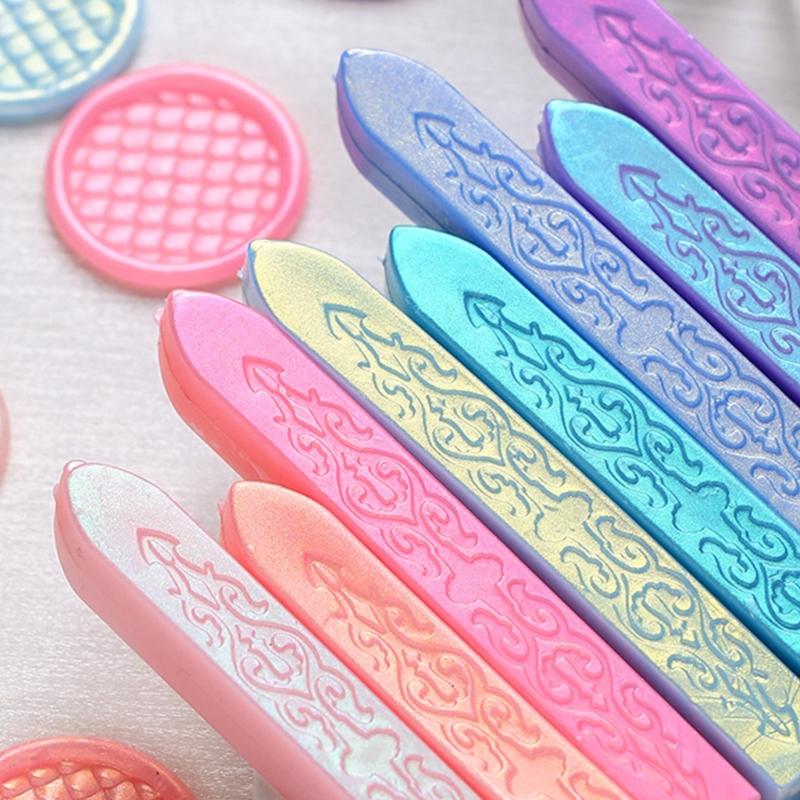 Sealings Wax Stick Aurora Sealing Strips Wax Seal Stick Seal Wax Stick for Envelopes Wedding Invitations Decortions