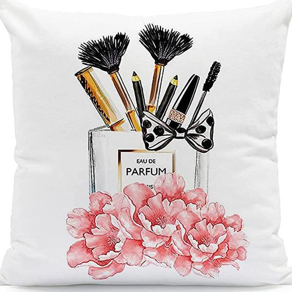 Perfume Bottle Pillow Cover Fashion Women'S Pet Home Sofa Car Ornament French Cushion Cover Premium Durable Quality