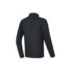 FILA Golf Series Solid Color Stand Collar Golf Elite Long Sleeve T-Shirt Men Tops Deep-Black A11M415216F-BK