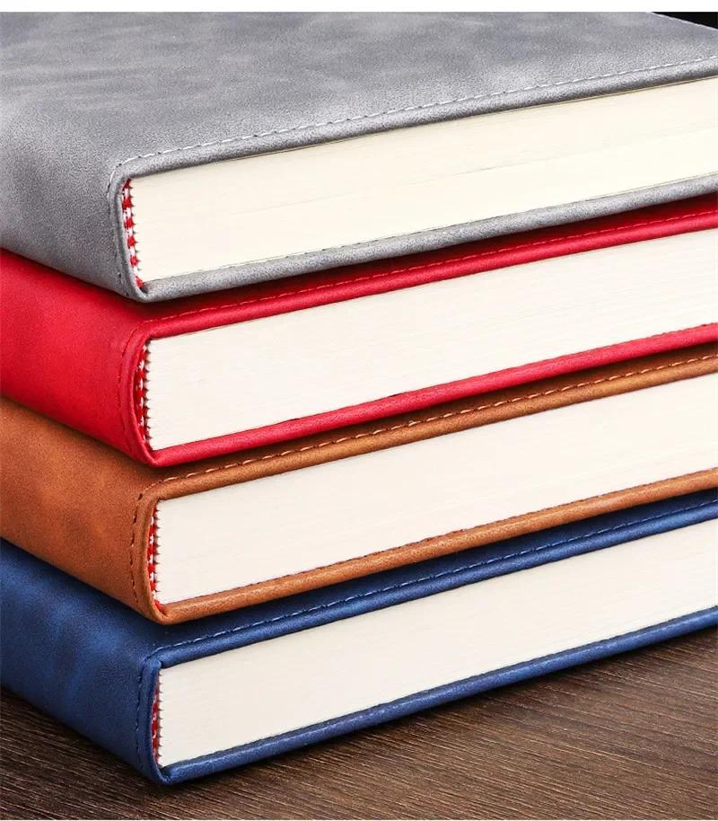 360 Pages Extra-thick Wax-feeling Leather A5 Log Notebook Daily Office Work Writing Pads Notebooks Diary School Supplies