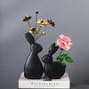 Ceramic Vase Simple Home Decoration Hydroponic Flowers Dried Flower Arranger Creative Animal Vase Rabbit