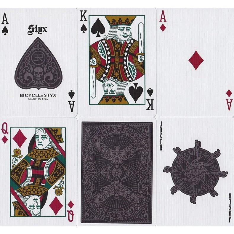 Bisiklet Styx Oyun Kağıdı Destesi Poker Boyutu Kart Oyunları Sihir Hileleri