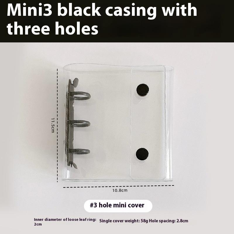 DIY Nail Art Piece Fake Nail Storage Book with Double Buckle 3 Holes Card Clip Display Board Simple Album for Nail Care