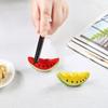 Multifunctional Watermelon Ceramic Chopstick Rest Portable Spoon Fork Tableware Holder Cute Pen Rack for Kitchen Office Desk