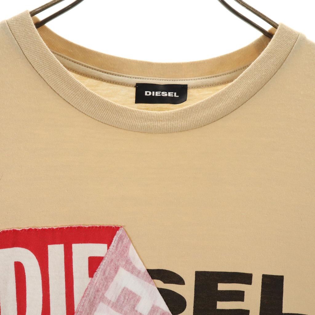 DIESEL Made in Bulgaria Turned logo Short sleeve T-shirt 16 beige Kid's Used