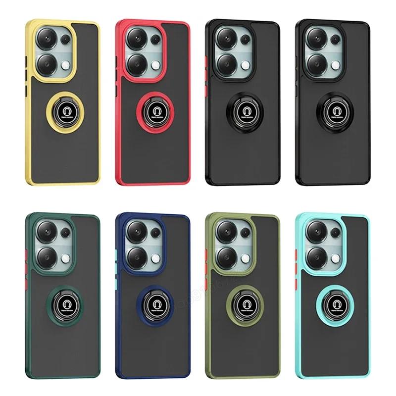 Magnetic Matte Ring Holder Case for Redmi Xiaomi 14T 12T Note 12 13 Ultra  Pro Plus 14 13C 14C X6 4 5G  Deluxe Shockproof Cover
