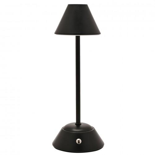 Hestia Matt Black USB LED Touch Table Lamp - Medium