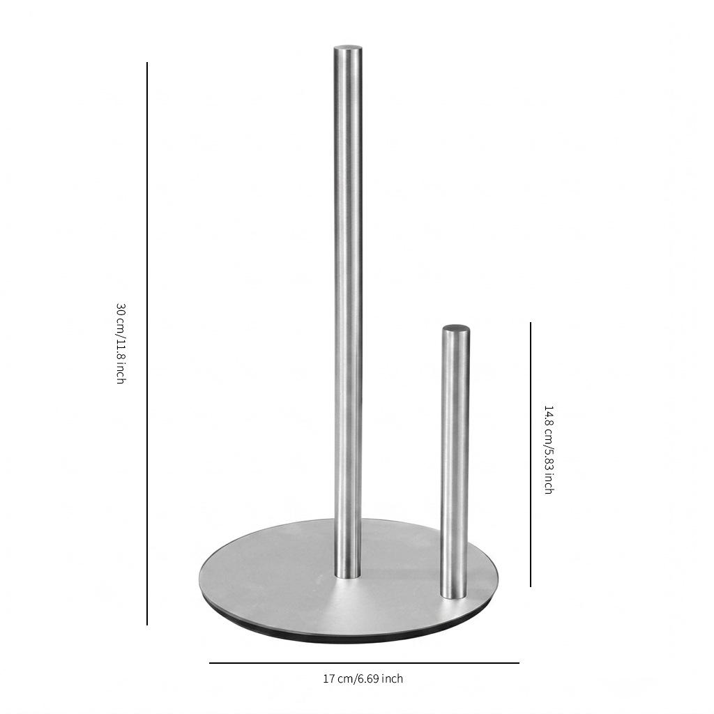 Stainless Steel Floor-Standing Vertical Paper Towel Holder