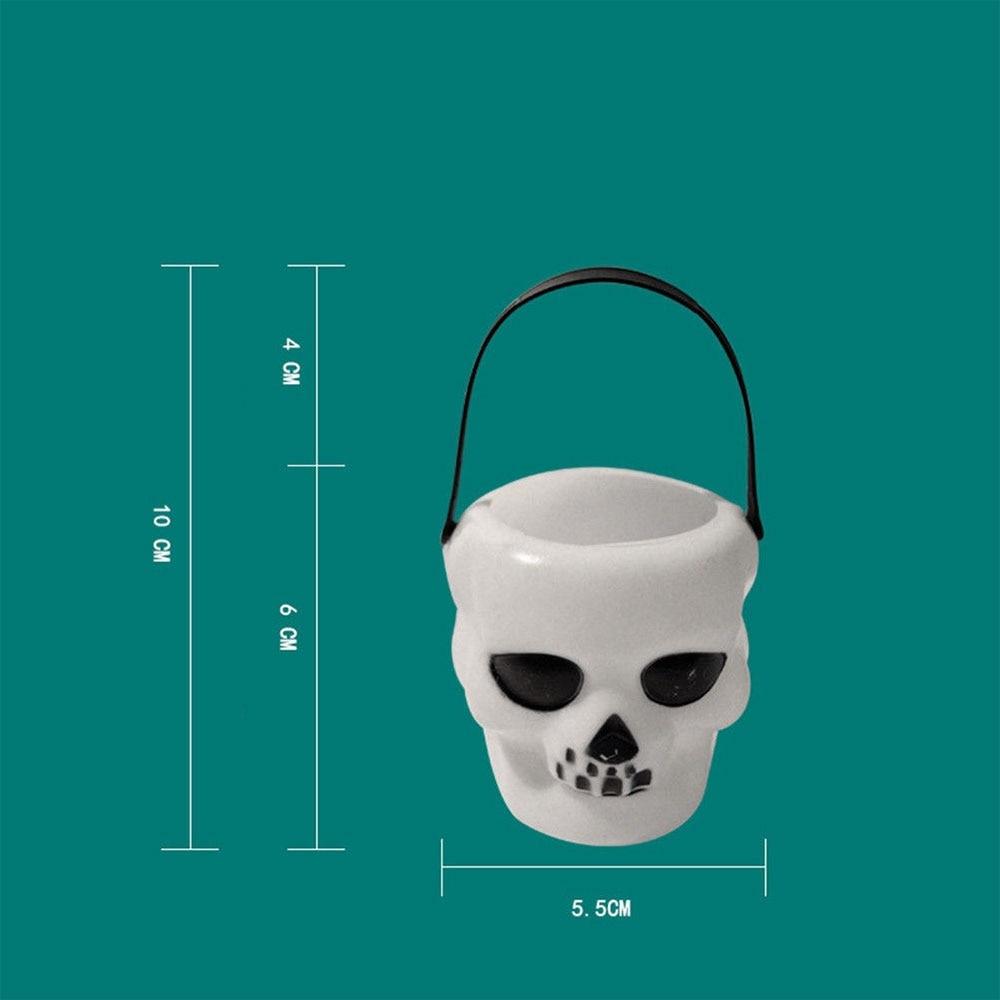 1 Pcs Halloween Candy Pot Halloween Cauldron Novelty Halloween Bucket Ornament Skull Witch Toy
