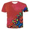 New Short Sleeved Summer 3D T-shirt Printed Women's Short Sleeved Butterfly T-shirt