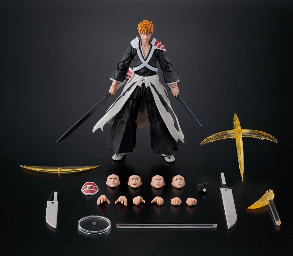 Tamashii Nations Bleach Thousand Years of Blood War Kazugo Kurosaki Dual Zangetsu Bandai Spirits S.H.Figuarts Action Figure
