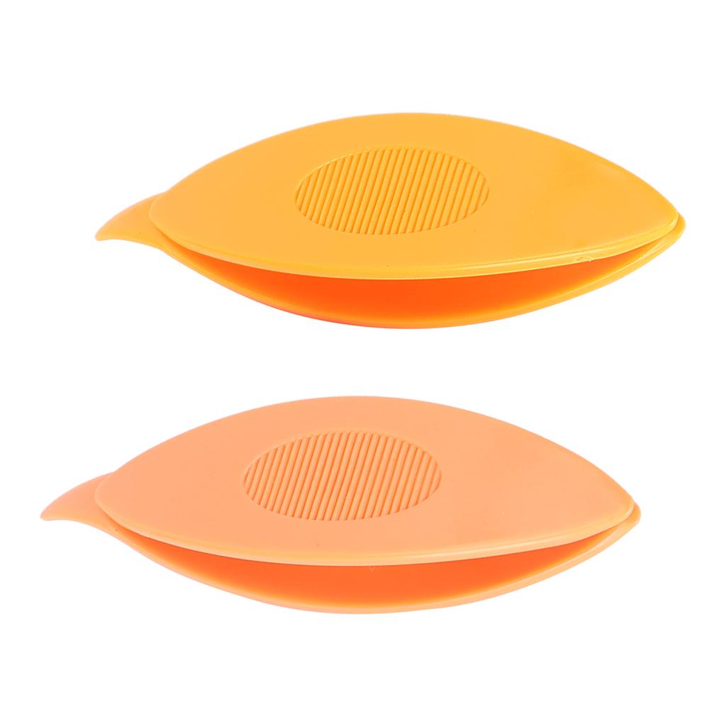 2pcs Tatting  s Plastic Tatting  s Craft Tool for   Hand Sewing Knitting(Orange Yellow )