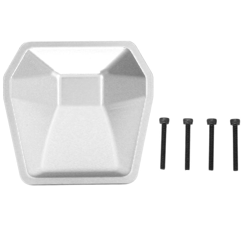 Axle Diff Cover Aluminum Alloy Differential Cover for Axial Scx6 AXI05000 1 6 RC Crawler CarSilver