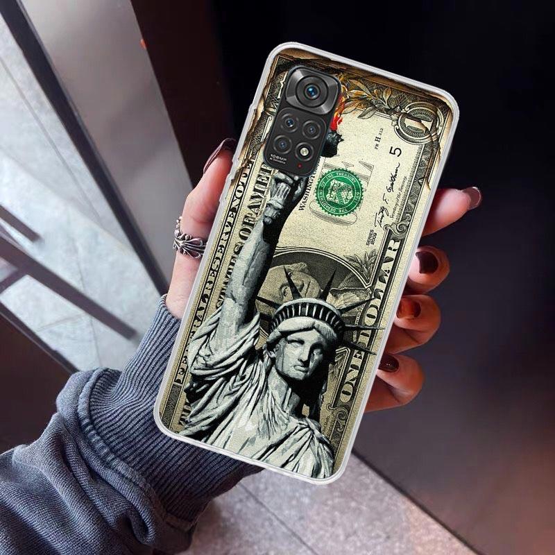 Banknote Dollar Cash Money Phone Case For Xiaomi Redmi Note 15 14 14S 13 12S 12 Pro Plus 11S 11 10S 10 4G Cover 11E 11T 5G Print