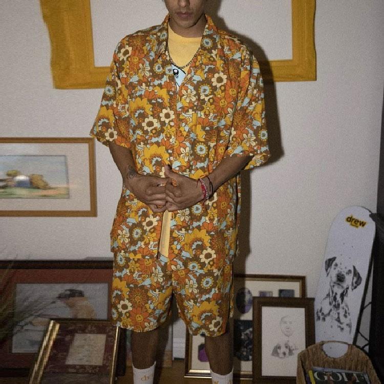 Drew House Rayon Camp Shirt 'Vintage Floral' Men's DR-FW21-016