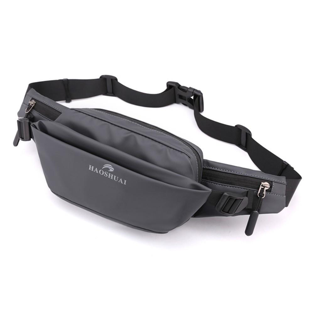 

Легкая спортивная сумка для телефона Многофункциональная мужская нагрудная сумка Сумка на пояс для бега Катание на открытом воздухе серый