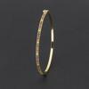 Nidin New Design High Quality Charm Rainbow Bracelet Copper Zirconia Rhinestone Cuff Bangle Trendy Jewelry Gift For Women Girls