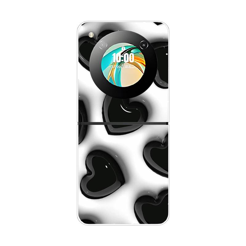 Etui na ZTE Nubia Flip Flip2 Luksusowe Modne Pokrowiec Przezroczyste Twarde Etui PC na Telefon Na ZTE Libero Flip Odporne na Wstrząsy Zderzak Obudowa