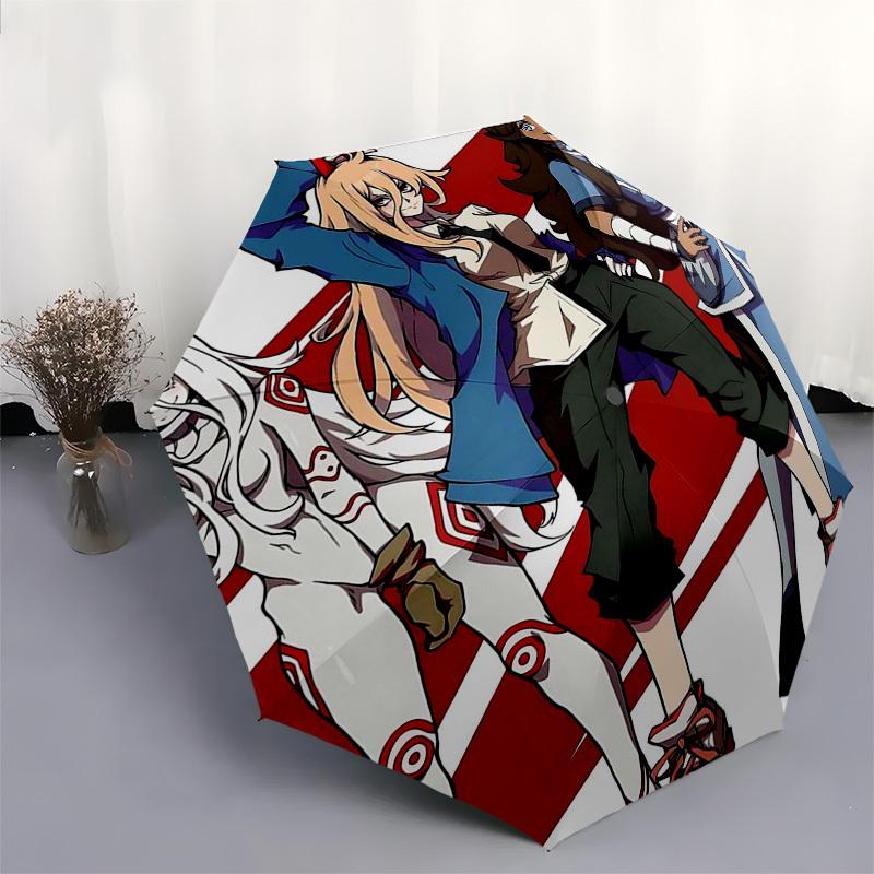 1pc Outdoor Umbrella with Anime Characters, Automatic Opening/Closing, Portable 3-Fold Design, 8-Rib Iron Frame - Perfect Gift for Fans, Traveler